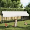 vidaXL Vonkajšia búda pre psov so strechou 400x100x150 cm Náhľad obrázku produktu 1