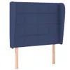 [Home] Kopfteil mit Ohren Blau 83x23x118/128 cm Stoff , Produktbild-Vorschau 2