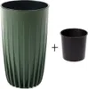 Blumentopf Set mit Einsatz, Eco 100% Recycelt, 2 Töpfe Produktbild-Vorschau 5