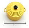 Gelbe Puppen Kochtöpfe | 1:12 Puppenküchen Geschirr Produktbild-Vorschau 2
