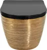 Vaso Wc Sospeso Rea Carlo Flat Brush Gold Anteprima dell’immagine prodotto 2