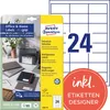 AVERY Zweckform 3658-10 Étiquettes universelles, 64,6 x Voir les images du produit 1