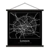 MuchoWow® Textilposter Karte - Stadtplan - London - Karte Produktbild-Vorschau 1