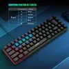 HXSJ V200 Wired K68 RGB Streamer Mini-Gaming-Tastatur, Produktbild-Vorschau 6