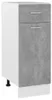 vidaXL Schubunterschrank Lyon Betongrau 30x46x81,5 cm Produktbild-Vorschau 7