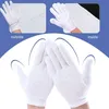 12 Paar Weiße Handschuhe Baumwolle Weiche Produktbild-Vorschau 6