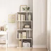 Étagère ouverte sur pied, blanche, avec étagères, meuble de Voir les images du produit 2