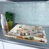 Spritzschutz Herdabdeckplatte Schneidebrett aus Glas Kochen Produktbild-Vorschau 2