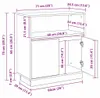 vidaXL LED příborník Sonoma dub 71 x 34,5 x 75 cm materiál Náhled obrázku produktu 8