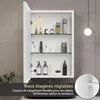 Nástěnná koupelnová skříňka se zrcadlem, LED osvětlením a Náhled obrázku produktu 6