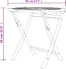 vidaXL Tavolo da giardino pieghevole 85x76 cm in legno Anteprima dell’immagine prodotto 19