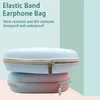 Two earphone cases stacked on top of each other, with text describing their features. Produktbild-Vorschau