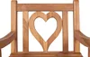Gartensessel Herz Teakholz Massivholz Gartenstuhl Holzstuhl Produktbild-Vorschau 4