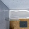 AICA Badewannenaufsatz 70x140cm Weiß 6mm NANO ESG-glas Produktbild-Vorschau 4