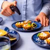 YEZEY Kombinovaná jedálenská súprava Kameninový riad 18 Náhľad obrázku produktu 5