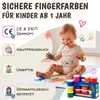 7 Artists 6er Gouache Farben Set aus Fingerfarben Kinder Produktbild-Vorschau 2
