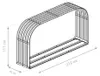 Westmann Stahl Houtrek Hajo, antraciet, 212x46x111 cm Productafbeelding-voorbeeld 7