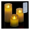 Relaxdays LED Kerzen, 3er Set, mit Timerfunktion, Produktbild-Vorschau 1
