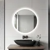Lustro łazienkowe LED, oświetlane, średnica 60 cm, okrągłe, Podgląd zdjęcia produktu 3