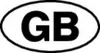 A black and white oval shape with the letters GB inside. Náhled obrázku produktu
