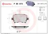 Brembo Bremsbelagsatz, Scheibenbremse Hinterachse P 85 073 Produktbild-Vorschau 11