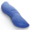 A blue body pillow on a white background. Produktbild-Vorschau