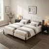 Letto imbottito ML-Design 180x200 cm, beige, letto Anteprima dell’immagine prodotto 9