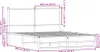 vidaXL Metallbett ohne Matratze Braun Eichen-Optik 140x200 Produktbild-Vorschau 6