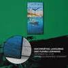Wanduhr Bürouhr Leinwand Bild Geräuschlos 30x60 Gemälde Produktbild-Vorschau 5