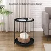 WOLTU Beistelltisch rund, Couchtisch mit Stauraum, 2 Produktbild-Vorschau 4