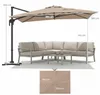 KOMFOTTEU Sonnenschirm 300 x 390 cm, rechteckiger Produktbild-Vorschau 2