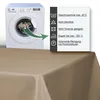 Tischdecke quadratisch 110x110 cm anthrazit Leinenoptik Produktbild-Vorschau 5