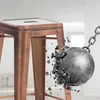CLP Juego de 4 taburetes Joshua de metal con reposapiés | Vista previa de la imagen del producto 5