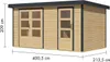 Karibu Gartenhaus Hybridhaus Metall Merkur naturbelassen Produktbild-Vorschau 3