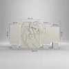 Bild auf Leinwand - Leinwandbild - 4 Teile - Art. Linie Produktbild-Vorschau 3