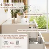 INONEFT Kommode mit 6 Schubladen, Weiß Sideboard mit Produktbild-Vorschau 6