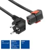 ACT AK5255 Câble d'alimentation Noir 1 m CEE7/7 Coupleur Voir les images du produit 2