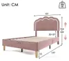 Polsterbett 90x190cm mit LED Kopfteil, verstellbares Produktbild-Vorschau 2