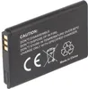 A black battery with white text and symbols printed on it. Produktbild-Vorschau