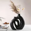2er Keramik Vase, Pampasgras Vasen matt, Dekovase, Produktbild-Vorschau 5