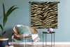 MuchoWow® Wandteppich Wandbehang Muster - Zebra - Gold Produktbild-Vorschau 4