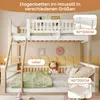 A bunk bed set up in a child's room with decorative elements. Produktbild-Vorschau