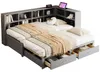 Sofá de madera maciza con cama extraíble de 90x190 cm, Vista previa de la imagen del producto 6