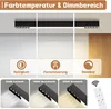 ZMH Plafonnier LED Noir 80CM Long Plafonnier Cuisine 25W Voir les images du produit 2
