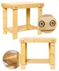 Couchtisch Beistelltisch aus Bambus Duschhocker aus Holz Produktbild-Vorschau 9