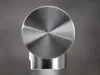 A close-up of a brushed stainless steel cap on a cylindrical object. Podgląd zdjęcia produktu