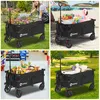 Sekey Bollerwagen faltbar 150 kg mit Bremsen, klappbarer Produktbild-Vorschau 7