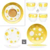 18szt serwis kawowy Pula żółte kropki porcelana 6 os. Podgląd zdjęcia produktu 4