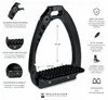 Waldhausen Sicherheits Steigbügel Pro black 12cm, Größe:One Produktbild-Vorschau 3