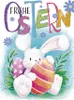SUSY CARD Oster-Grußkarte "Bunte Eier auf Holzbrett" Produktbild-Vorschau 1